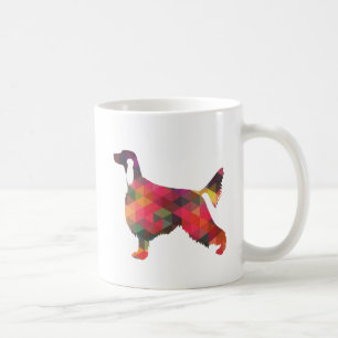 Taza De Café Patrón geométrico irlandés Silueta negra