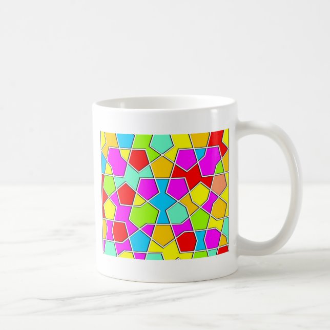Taza De Café patrón geométrico islámico (Derecha)
