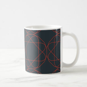 Taza De Café Patrón geométrico moderno, simple, lindo y juguetó