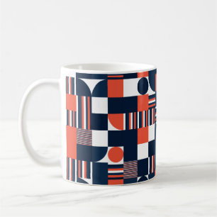 Taza De Café Patrón geométrico moderno y transparente