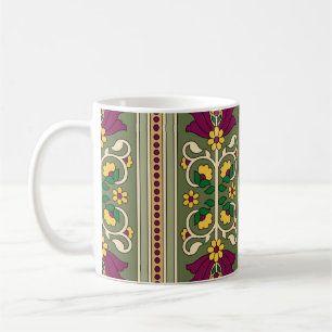 Taza De Café Patrón geométrico Mughal Paisley en el grupo de fo
