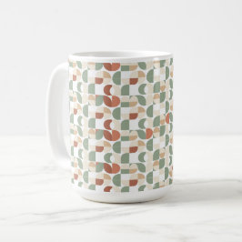Taza De Café Patrón geométrico retro
