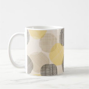 Taza De Café Patrón geométrico sin soldadura con círculos rosad