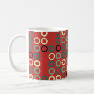 Taza De Café Patrón geométrico sin soldadura con elementos de c