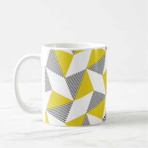 Taza De Café Patrón geométrico sin soldadura con triángulos, rh