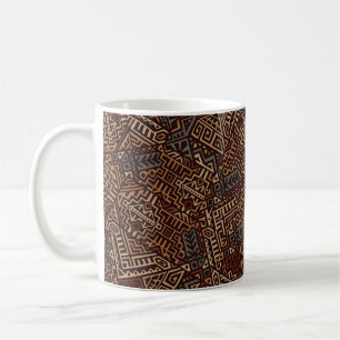 Taza De Café Patrón geométrico sin soldadura creado en la etnia
