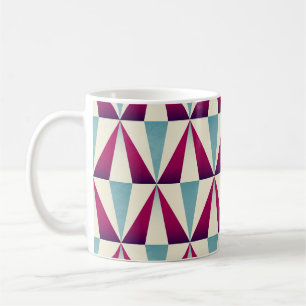 Taza De Café Patrón geométrico sin soldadura de triángulo de ép