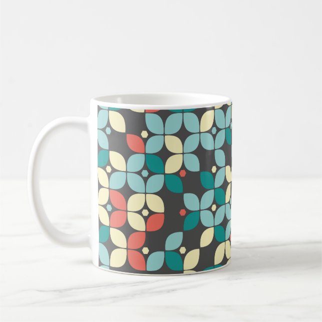 Taza De Café Patrón geométrico sin soldadura, desi abstracto (Izquierda)