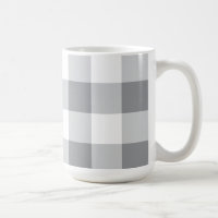 Patrón Gingham Gris Y Blanco