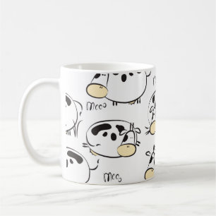 Taza De Café Patrón gracioso con animales infantiles. Clip de c