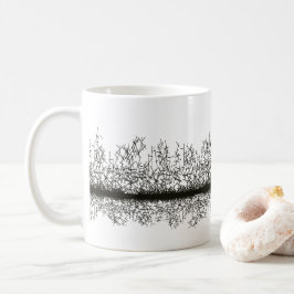 Taza De Café Patrón grunge en blanco y negro