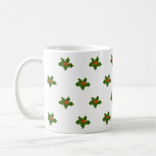 Taza De Café Patrón Holly de navidades