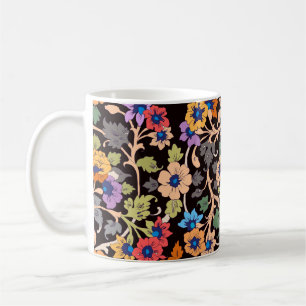 Taza De Café patrón impecable. adorno floral islámico clásico.