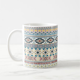 Taza De Café Patrón indio azteca americano motivos étnicos trib