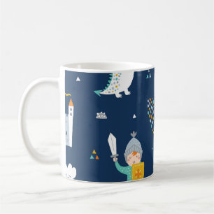 Taza De Café Patrón infantil del Castillo del Dragón Knight