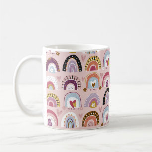 Taza De Café Patrón infantil sin costuras con dibujo abstracto