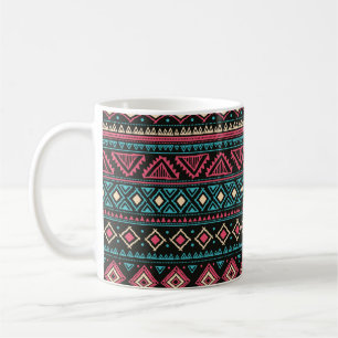 Taza De Café Patrón ininterrumpido de origen étnico tribal