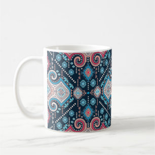 Taza De Café Patrón ininterrumpido de origen étnico tribal mexi