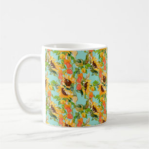 Taza De Café Patrón ininterrumpido de otoño