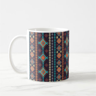 Taza De Café Patrón ininterrumpido étnico