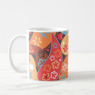 Taza De Café Patrón ininterrumpido paisley, dr de la mano venti