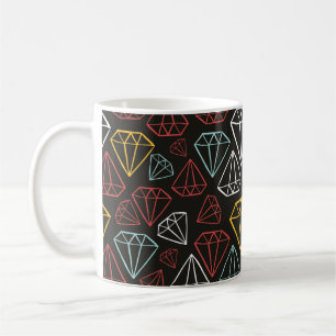 Taza De Café patrón ininterrumpido vintage, elementos de diseño