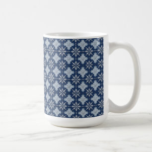Taza De Café Patrón Intrincado de Copo de Nieve
