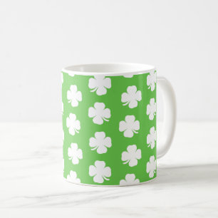 Taza De Café Patrón irlandés de Shamrock 1 Feliz San Patricio M