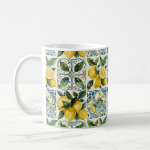 Taza De Café Patrón italiano Lemons and Tiles La Dolce Vita