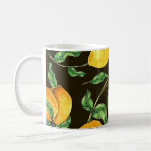 Taza De Café Patrón limón color agua pintado a mano