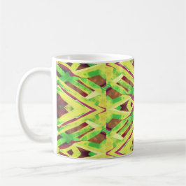 Taza De Café Patrón marrón y verde