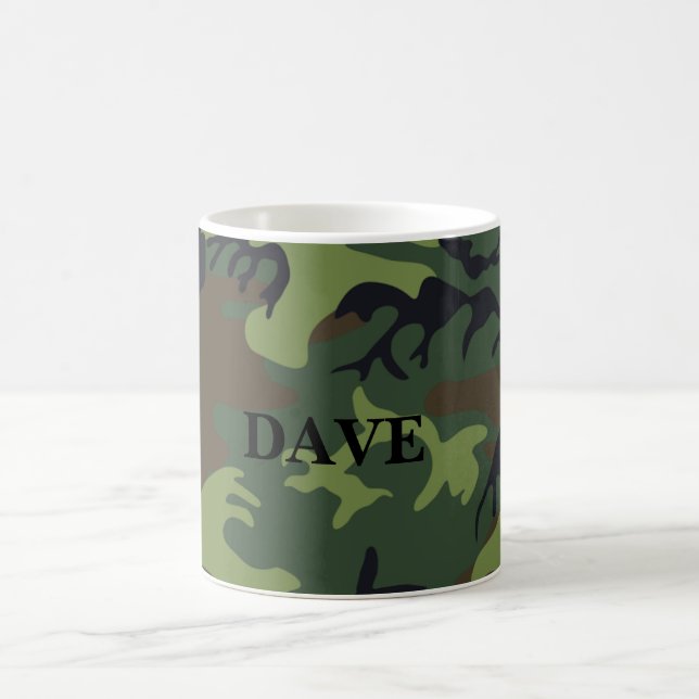 Taza De Café Patrón militar personalizado (Centro)