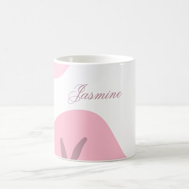 Taza De Café Patrón minimalista Café personalizado (Centro)