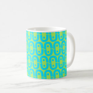 Taza De Café patrón moderno colorido