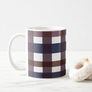 Taza De Café Patrón moderno de comprobación de la placa de búfa