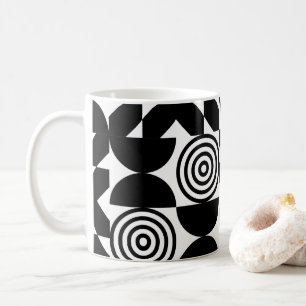 Taza De Café Patrón Moderno Mug De Mediados Del Siglo.