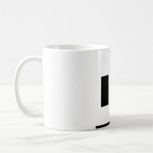 Taza De Café Patrón moderno negro y blanco 4Jack