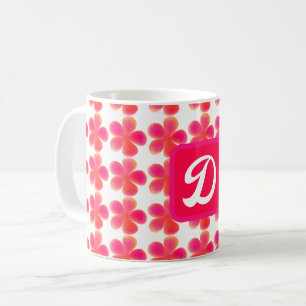 Taza De Café patrón monocárdico botánico floral minimo elegante