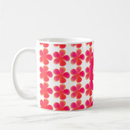 Taza De Café patrón monocárdico botánico floral minimo elegante