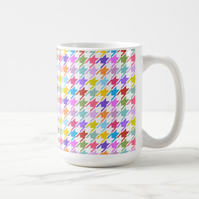 Taza De Café Patrón Multicolor de galga dorsal (Derecha)
