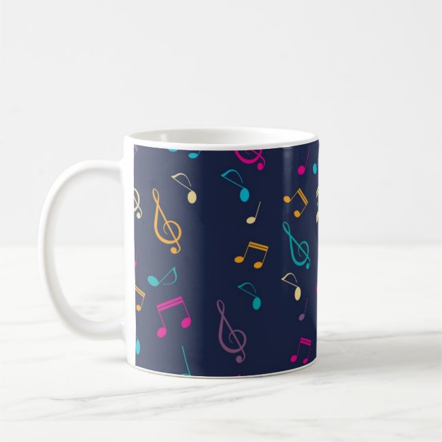 Taza De Café Patrón musical (Izquierda)