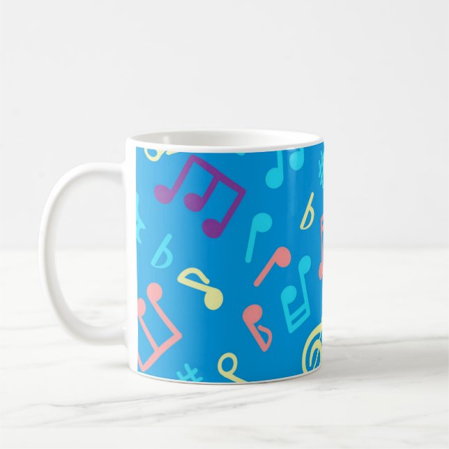 Taza De Café Patrón musical (Izquierda)