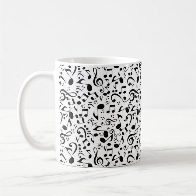 Taza De Café Patrón musical (Izquierda)