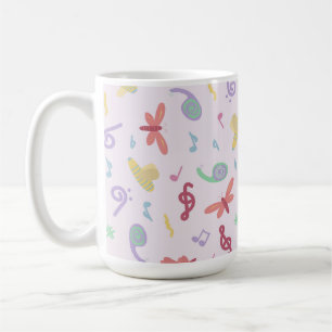Taza De Café patrón musical infantil