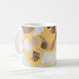 Taza De Café Patrón naranja Brown Terrazzo
