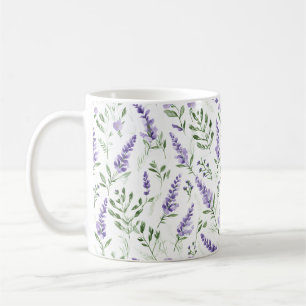Taza De Café Patrón natural de lavanda