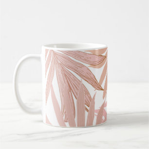 Taza De Café Patrón natural sin fisuras. Tropi abstracto dibuja