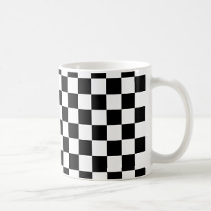 Taza De Café Patrón negro de verificación