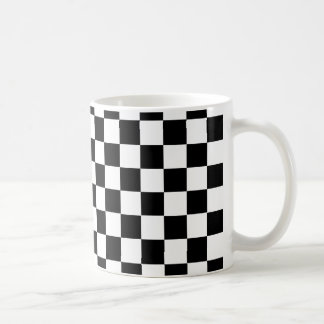 Taza De Café Patrón negro de verificación