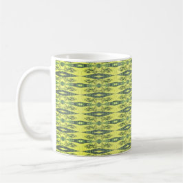 Taza De Café Patrón negro y amarillo